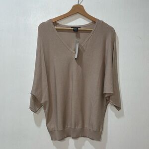 CHELSEA & THEODORE WOMENS PULLOVER BERMUDA SAND Sz MD NEW